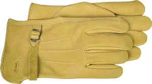 Boss B81202-XL Gloves with Wrist Enclosure, XL, Keystone Thumb, Slip-On Cuff, Cowhide Leather, Natural :PR: QUANTITY: 1