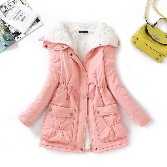 Campera Chaqueta Abrigo Algodon Mujer Dama Señora Nieve Exterior Largo Medio Gruesa Rellena Parkas