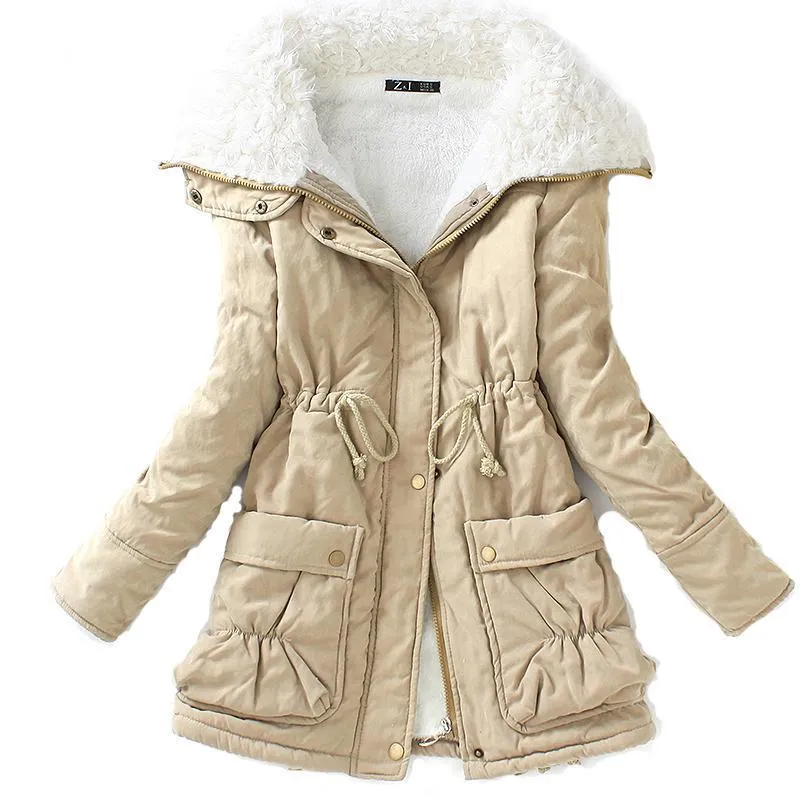 Campera Chaqueta Abrigo Algodon Mujer Dama Señora Nieve Exterior Largo Medio Gruesa Rellena Parkas