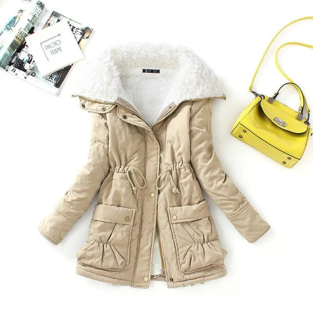 Campera Chaqueta Abrigo Algodon Mujer Dama Señora Nieve Exterior Largo Medio Gruesa Rellena Parkas