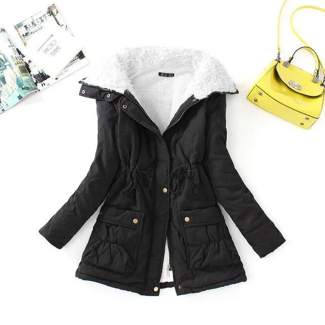 Campera Chaqueta Abrigo Algodon Mujer Dama Señora Nieve Exterior Largo Medio Gruesa Rellena Parkas