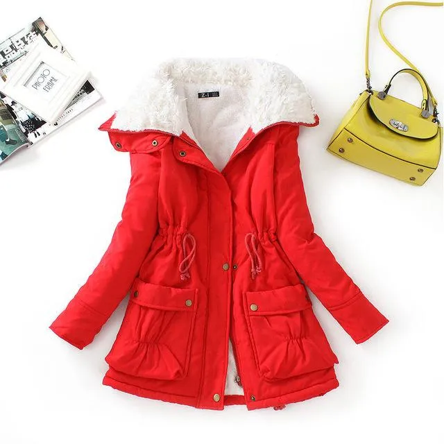 Campera Chaqueta Abrigo Algodon Mujer Dama Señora Nieve Exterior Largo Medio Gruesa Rellena Parkas