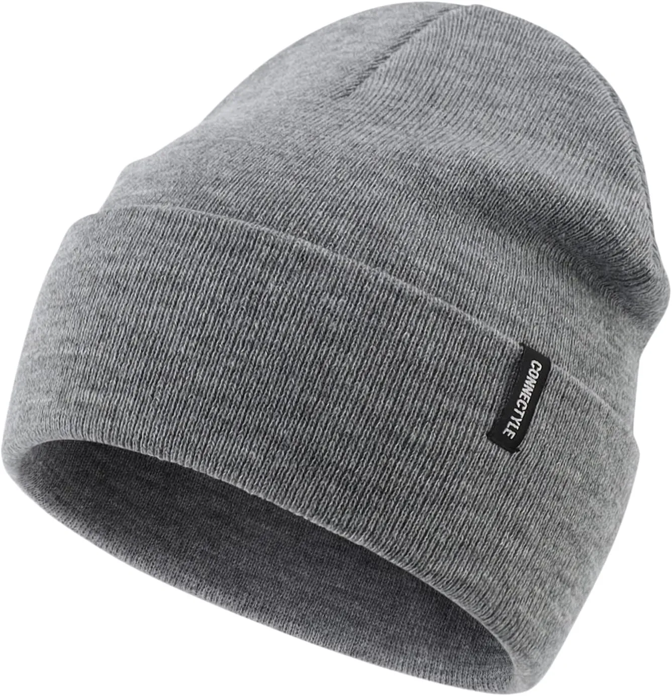 Connectyle Men's Knit Cuffed Beanie Acrylic Winter Beanies Slouchy Watch Cap