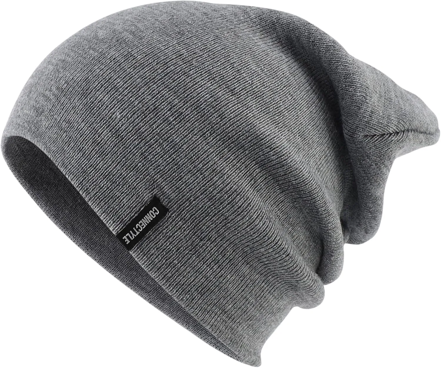 Connectyle Men's Knit Cuffed Beanie Acrylic Winter Beanies Slouchy Watch Cap