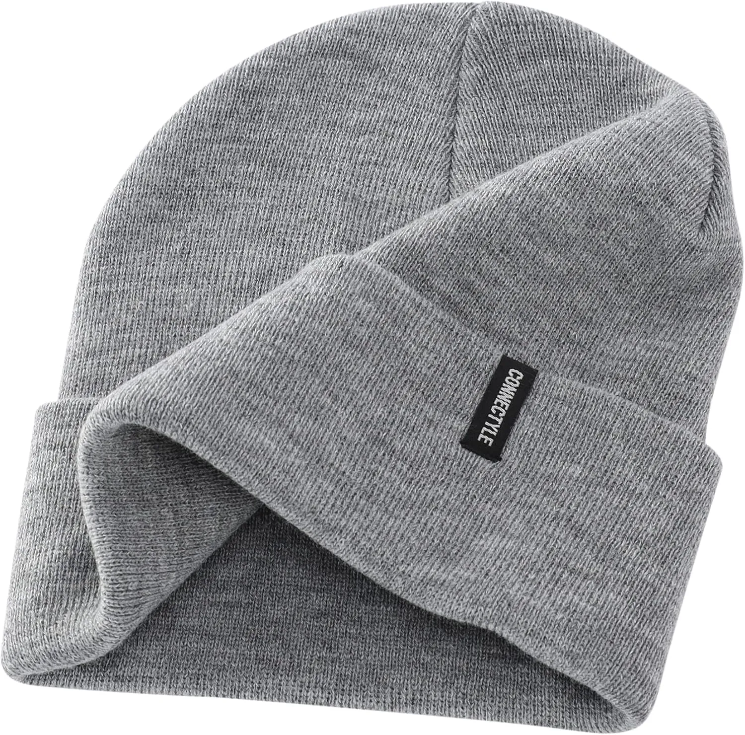 Connectyle Men's Knit Cuffed Beanie Acrylic Winter Beanies Slouchy Watch Cap