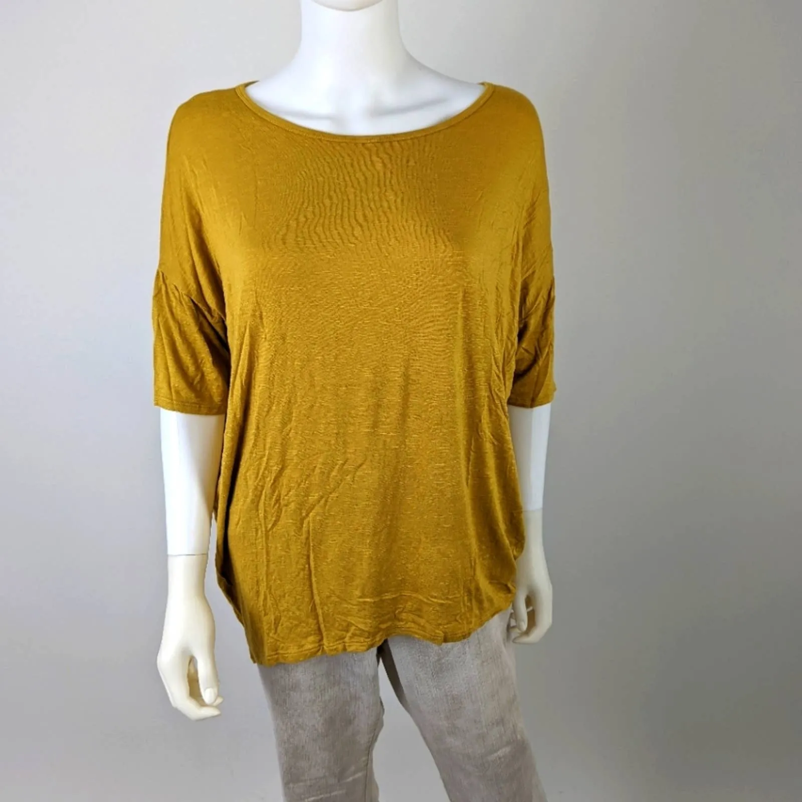 LuLaRoe Oversized Gold Tunic S