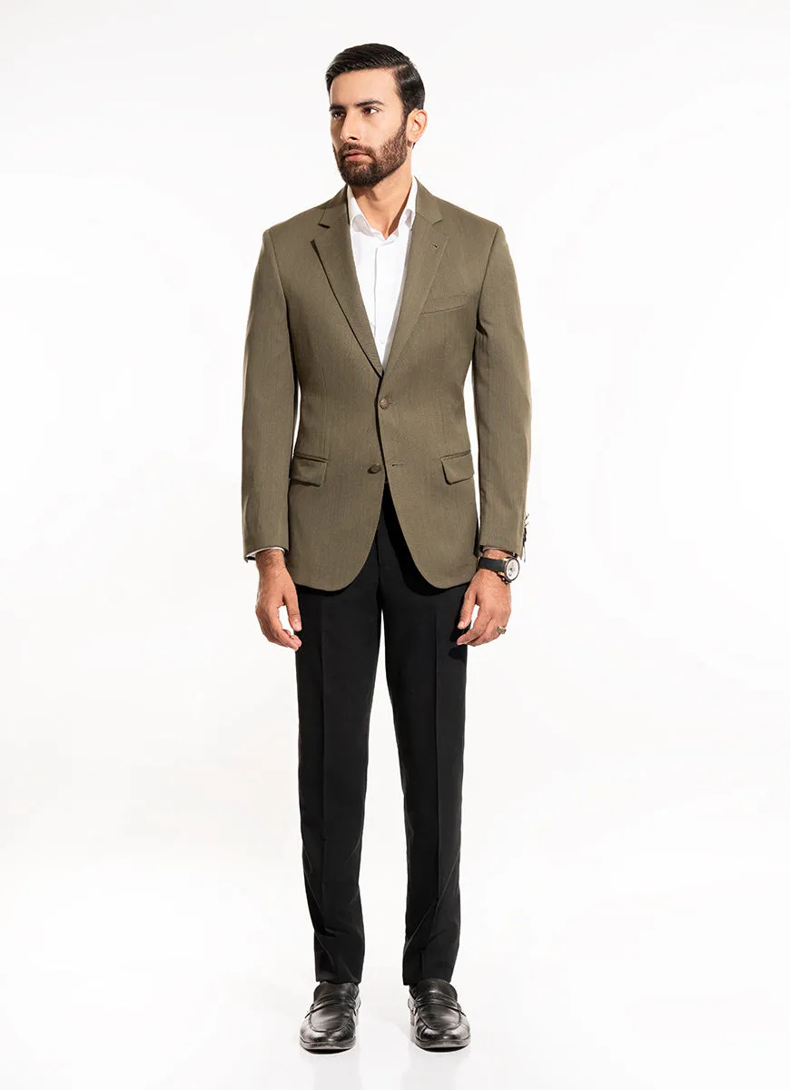 Plain-Pistachio Green, Wool Rich Classic Blazer