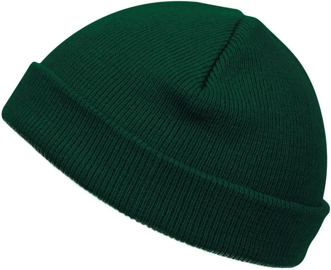 TOP HEADWEAR Cuffless Beanie for Men Women, Unisex Short Beanies Skull Cap