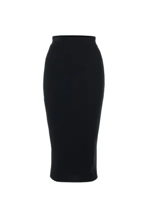 VELVET MIDI SKIRT
